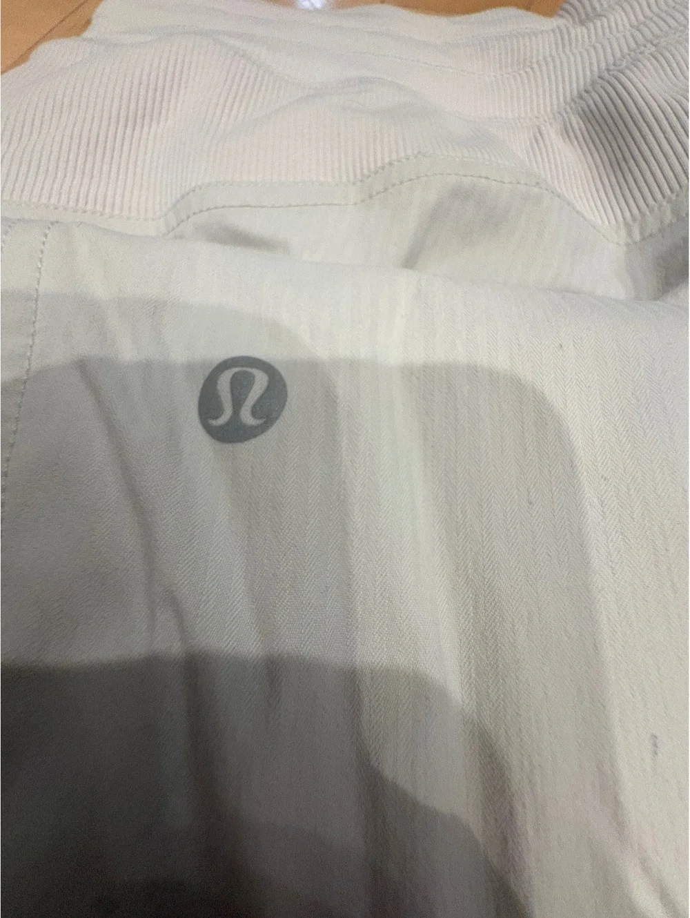 Lululemon grey white Athletic Pants with Drawstring Waist